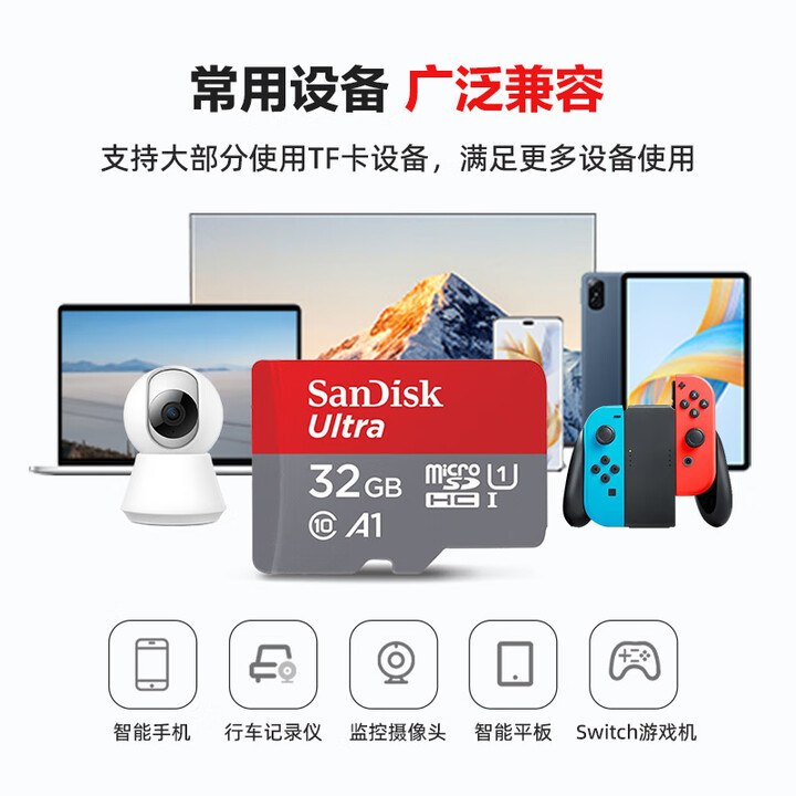 Sandisk Tf Memory Card 64g 128g 256g 512g Drone Recorder Action Camera Memory Card Wholesale