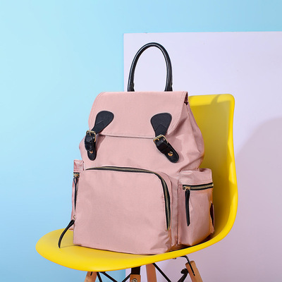 2020新款大容量母嬰包時尚辣媽寶寶用品收納雙肩背包母嬰包定制