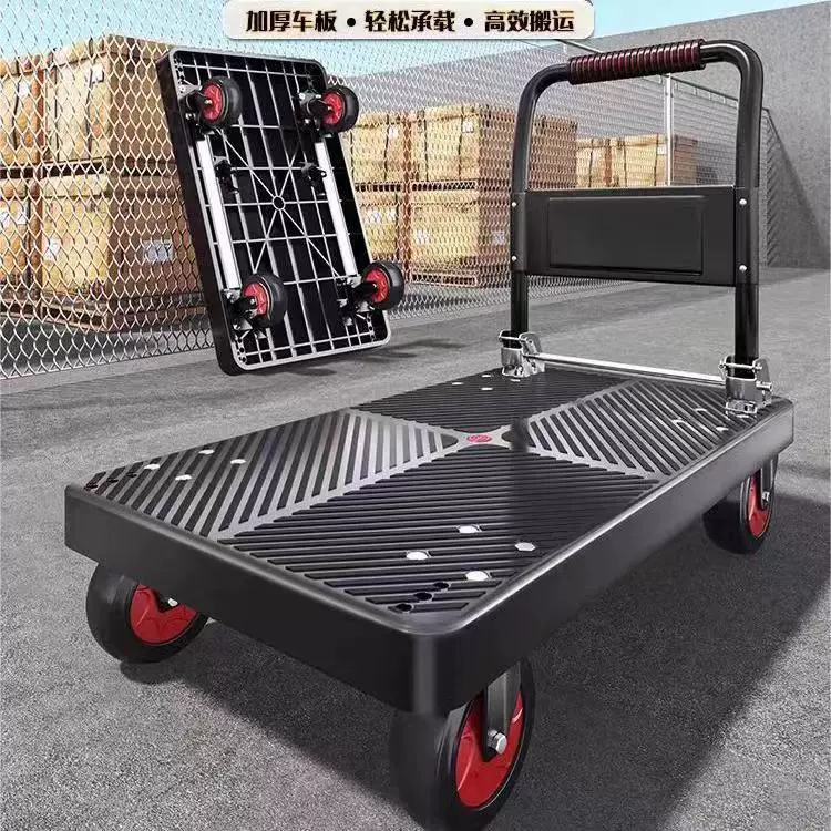 (Прямые продажи с фабрики) четырехколесный складной плоский скутер Экспресс-обработка небольшой прицеп тележка