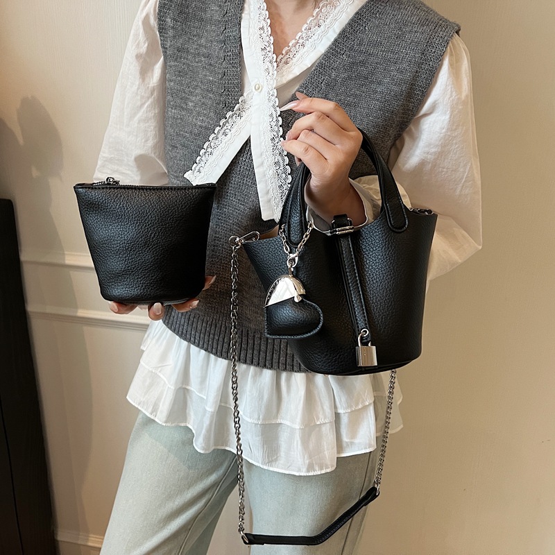Borsa hobo a secchiello effetto litchi donna borsa a spalla_voghion.com