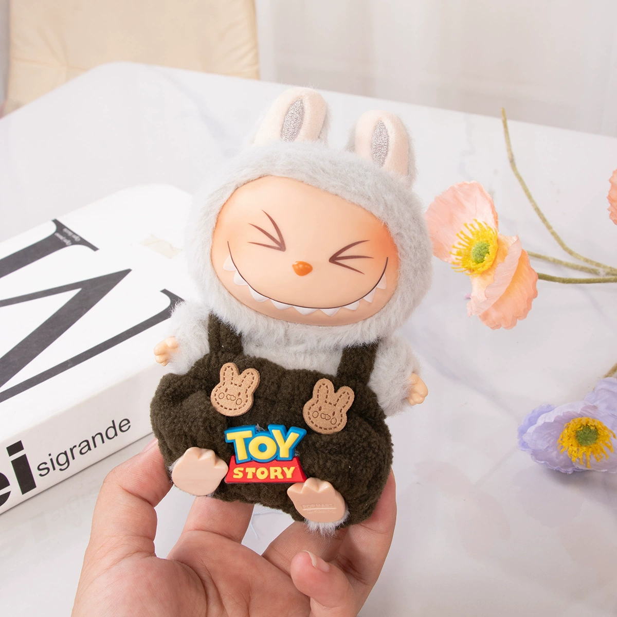 Кукла одежда только] DIMOO WORLD Blind Box Plush Pendant Clothes Doll Clothes Bunny Bunny Pants Set