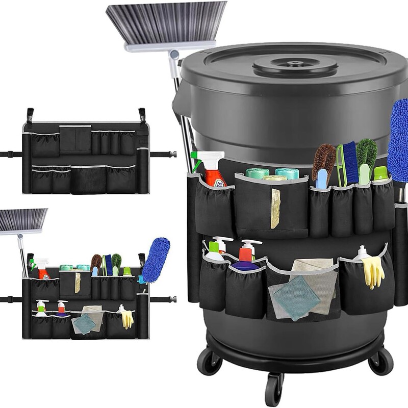 Trash Can Storage Bag 32-55 Gallon (Approx. 91.2-155.7 Liters) Trash Can, Trash Can Storage Bag