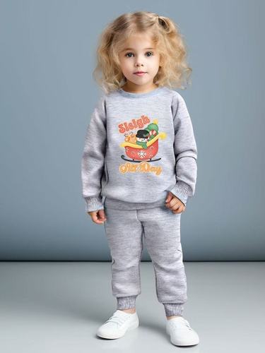 Children's Spring and Autumn Sweat Suit Letter Print Crew Neck Sweatshirt Boys Autumn Outfit Sports Clothing