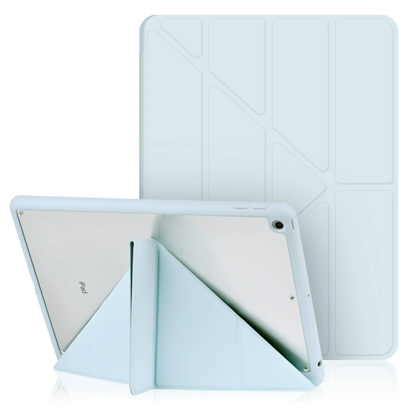 Подходит для iPad 10.9, акриловый Y-образный складной защитный чехол, 10.2 слот для стилуса, мягкий кожаный чехол для Pro 11/12.9