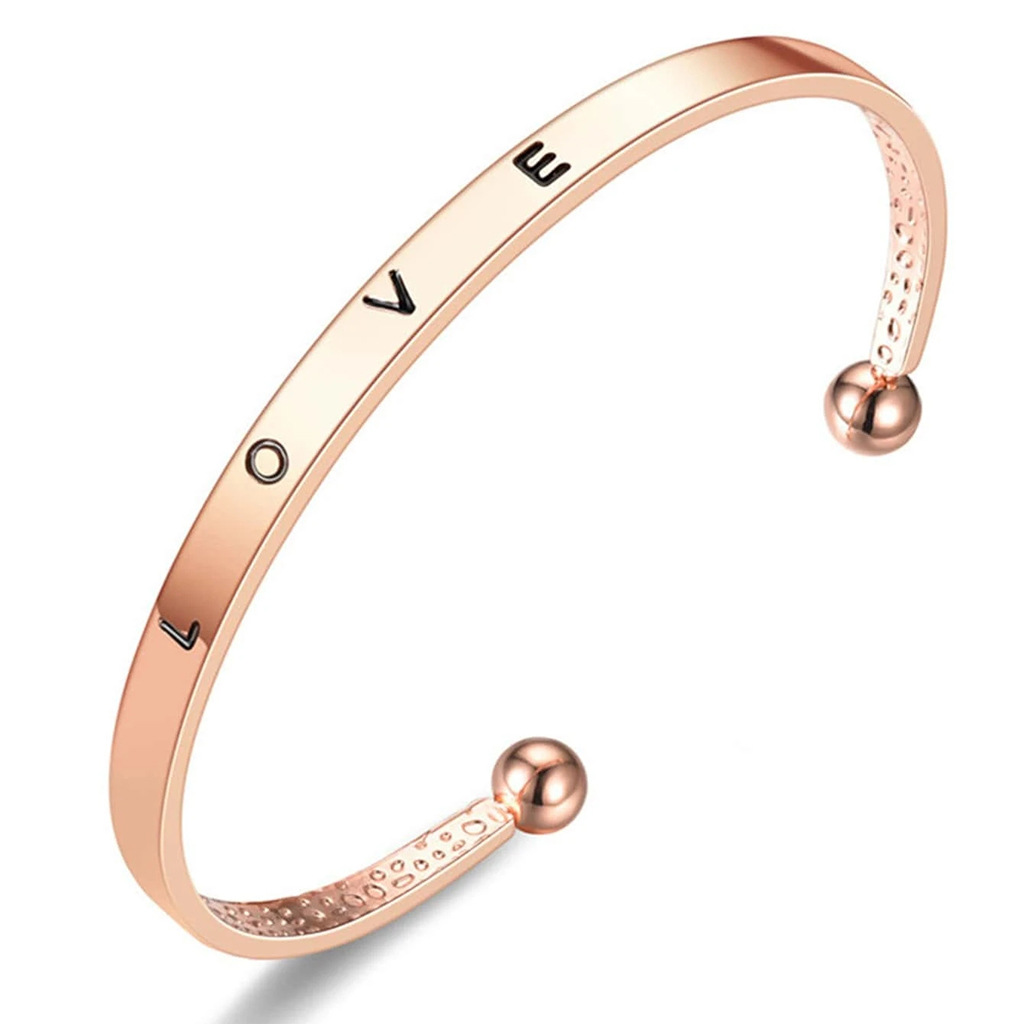 Rose gold bracelet purchased separately
