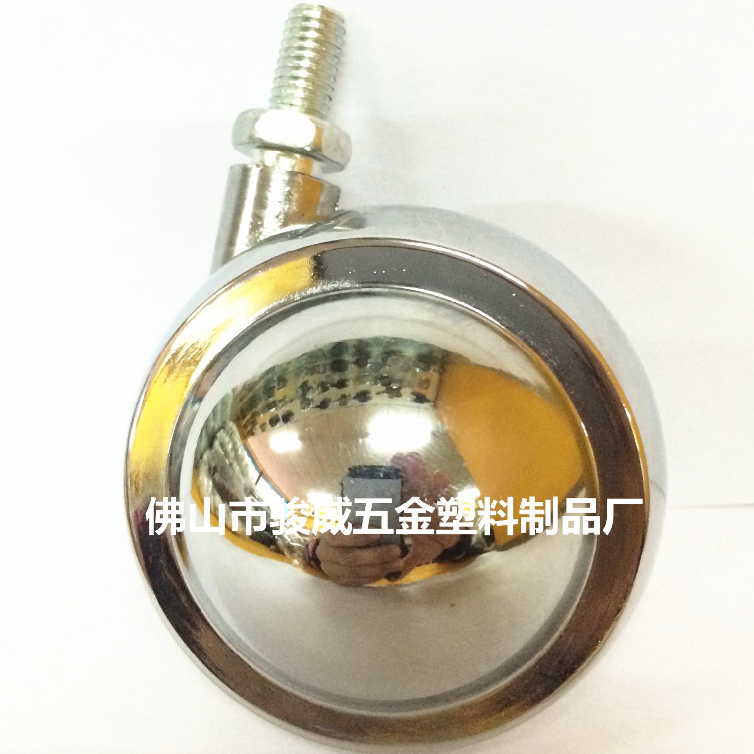 2.5寸螺杆镀铬锌合金脚轮 地毯专用轮子 家具万向轮 转椅轮子