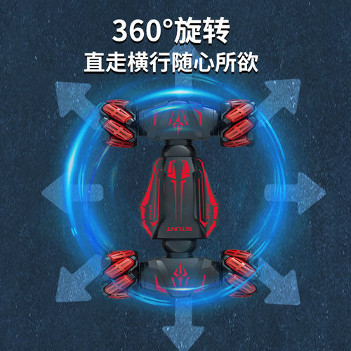 Charging Off-Road Climbing Four-Wheel Drive RC Car Dual-Side Stunt Drifting Remote Control Car Children's Foreign Trade Car Toy Wholesale