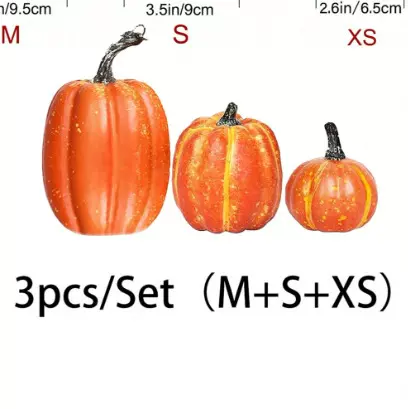 仿真南瓜万圣节南瓜复活节南瓜装饰 泡沫假南瓜道具跨境亚马逊