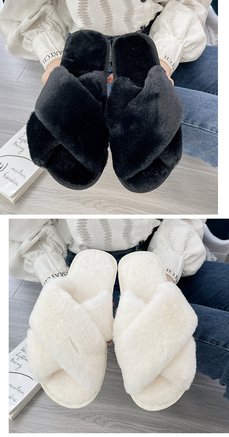 Women's Casual Solid Color Open Toe Cotton Slippers display picture 1
