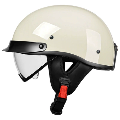 Motosiklet kaskı (dəbilqə) — Women, Summer Half-Helmets for Scooters