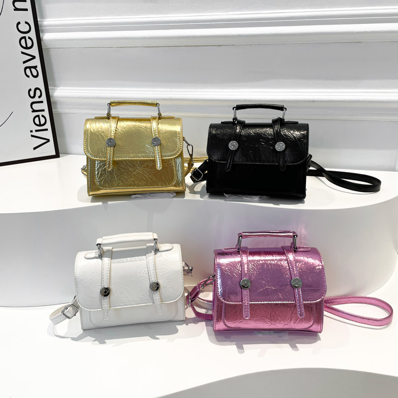 Temperamento simple y moderno bolso coreano 2025 primavera nuevo bolso bandolera ins colorido pequeño bolso cuadrado marea