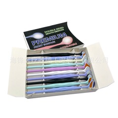 歯科用口腔ミラー ステンレス鋼レンズ カラフルなプラスチックハンドル 片面/両面口腔ミラー 歯科用ツール 10 個/箱