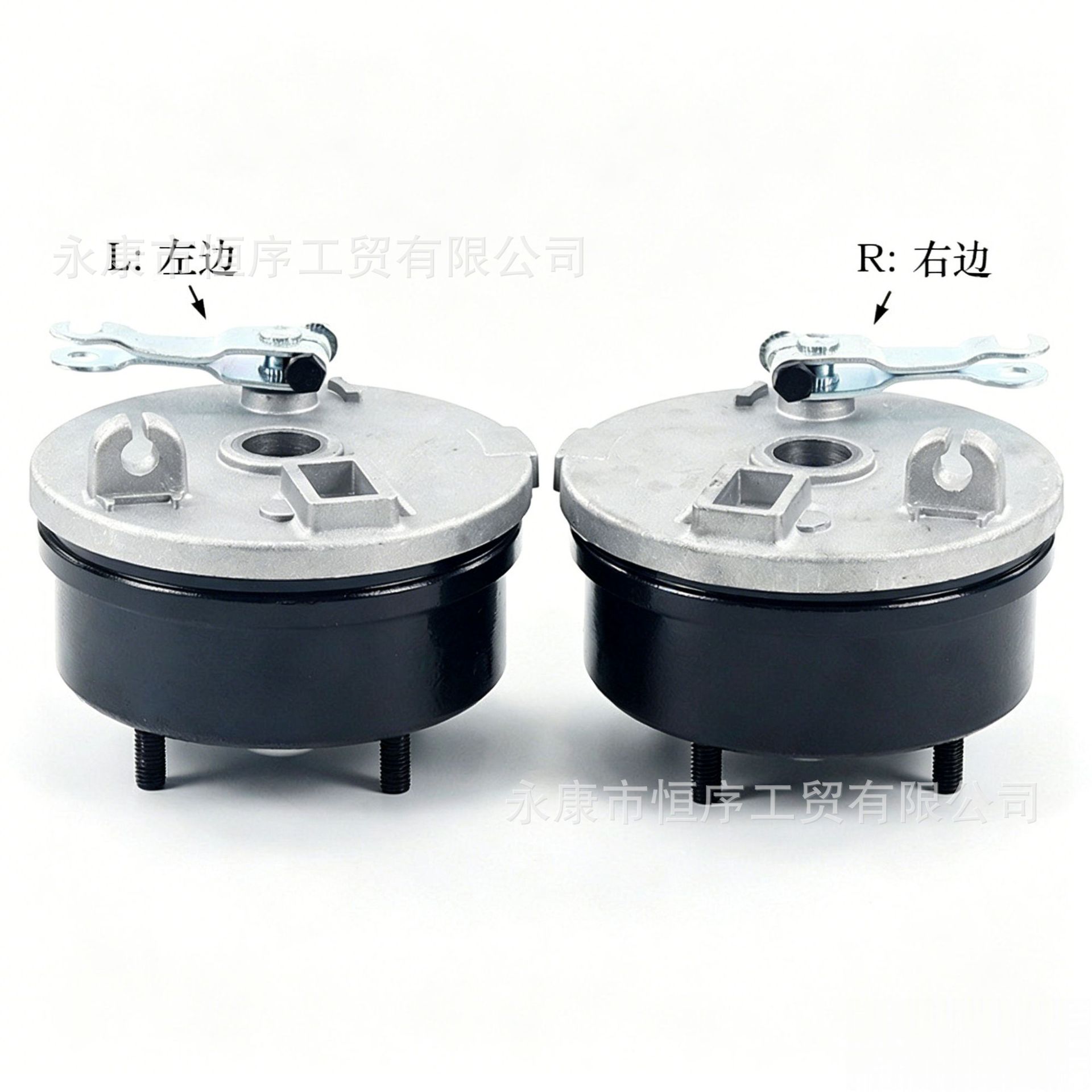 Atv Beach Vehicle Accessories Suitable for Small Bull Models, One-To-Two Front Brake Drum Brake Device, 88mm Brake Drum