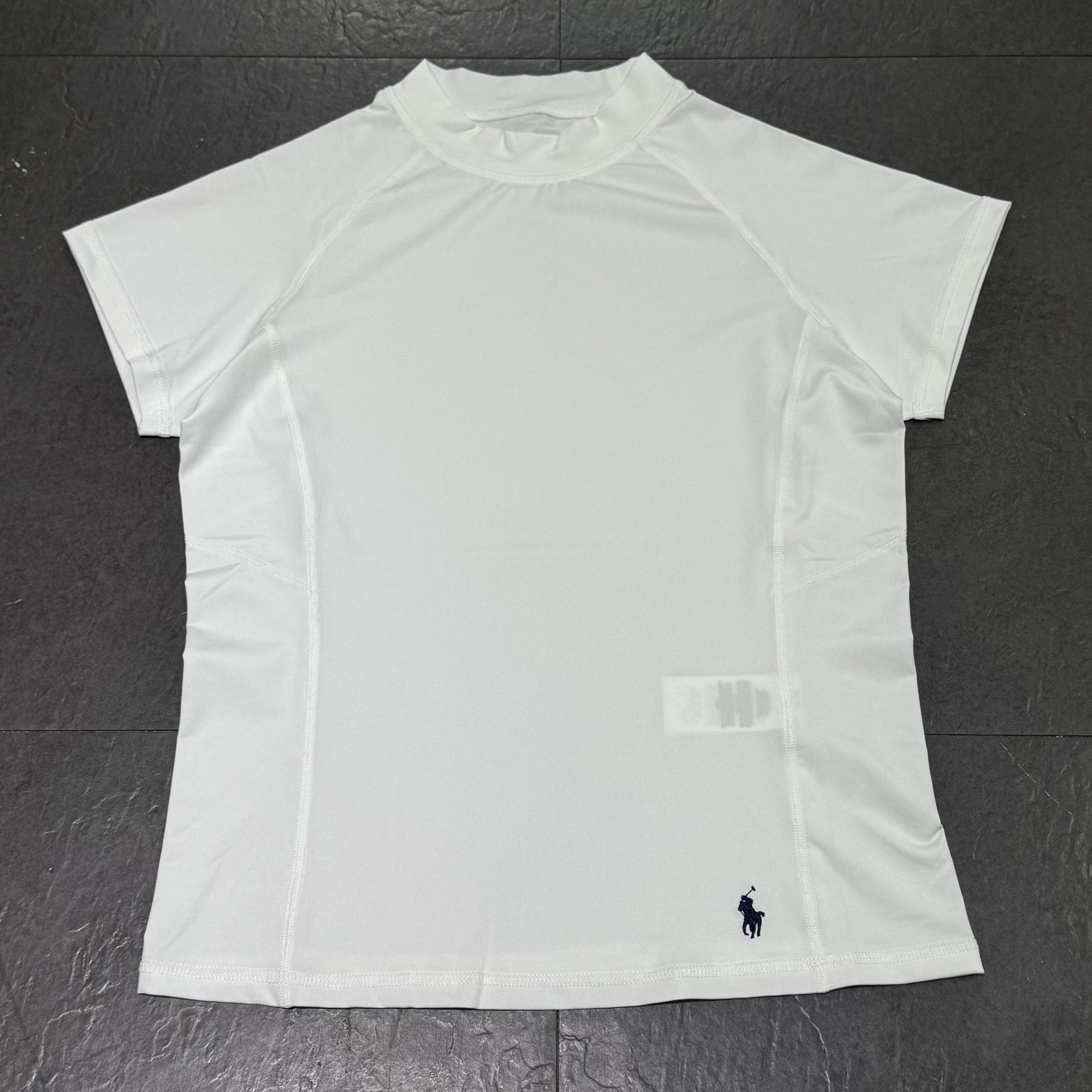 러브 골프 여성용 반팔 하프 터틀넥 티셔츠 스트레치 라이트