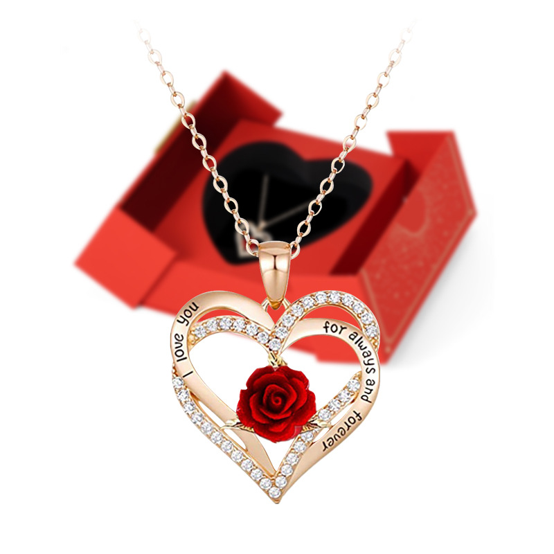 Qixi Día de San Valentín amor joyería caja collar traje anillo colgante joyería caja cumpleaños confesión regalo