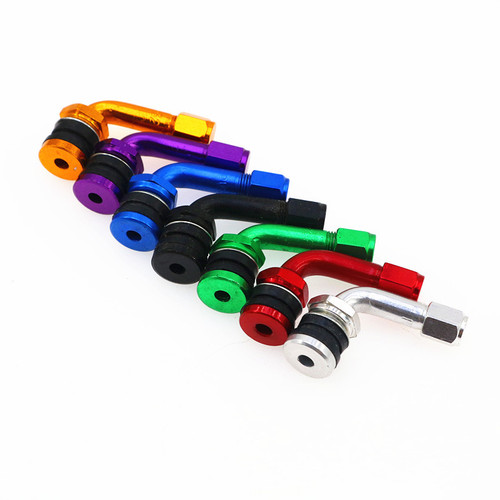 Electric vehicle CNC modified tire aluminum alloy valve motorcycle wheel hub valve anti-leakage right-angle valve