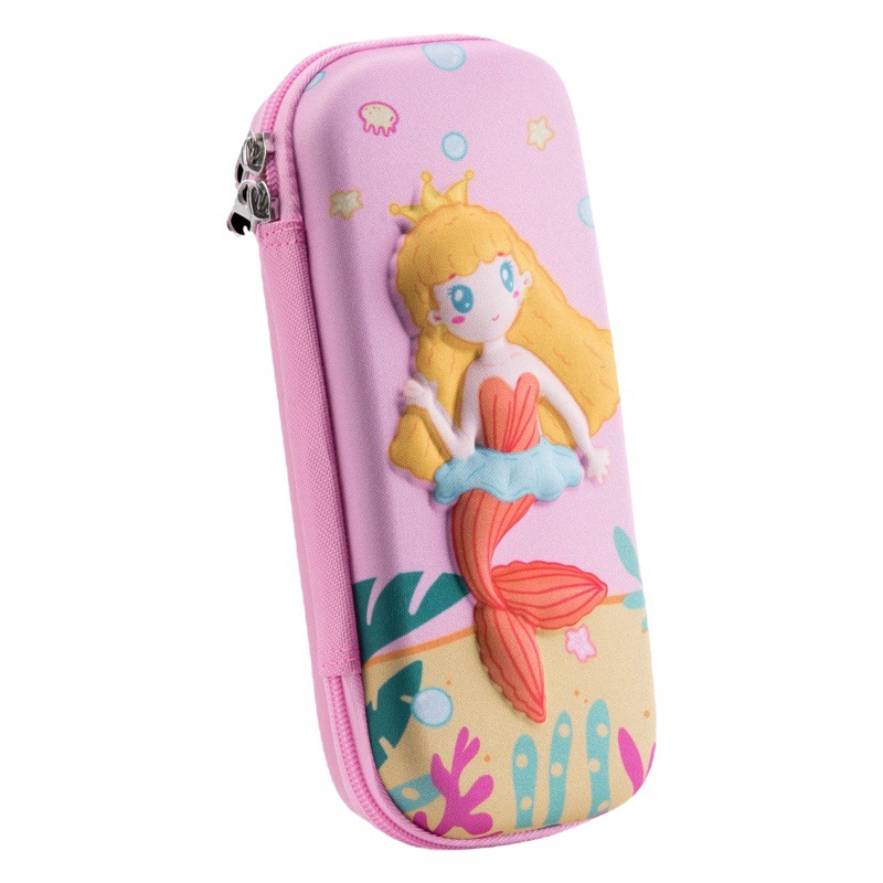 Caso de lápiz de estudiante de escuela primaria Zhijie Niños y niñas de gran capacidad estuche de lápices para niños estuche de lápices en capas estilo británico estuche de lápices simple