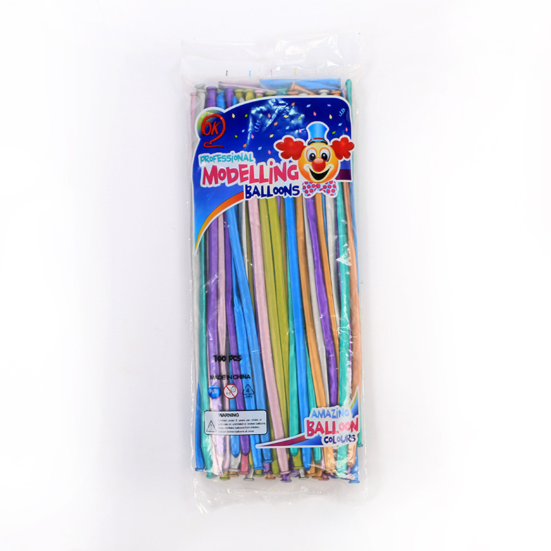 Globo largo metálico mágico 1.8g, formas de animales, para niños