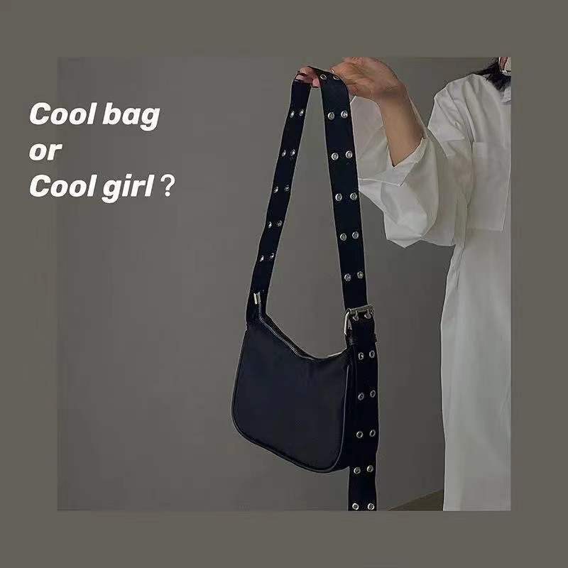 Korean Style Internet Celebrity Ins Design Double-Breasted Cross-Body Bag Women's Satchel Shoulder Armpit Bag Korean Style Internet Celebrity Ins Design Double-Breasted Cross-Body Bag Women's Satchel Shoulder Armpit Bag