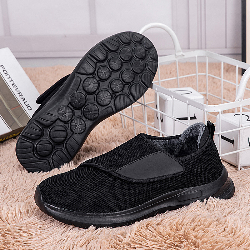 Zapatos de madre relajados en otoño e invierno, zapatos de ocio para mujeres, mediana edad y ancianos, zapatos ligeros y cálidos para ancianos, zapatos para parejas transfronterizas