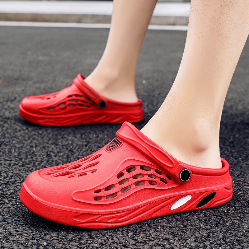 2026 Cross-Border Large Size Summer Men's Beach Shoes Men's Shoes with Big Holes Slippers Casual Outdoor Summer Cool Shoes