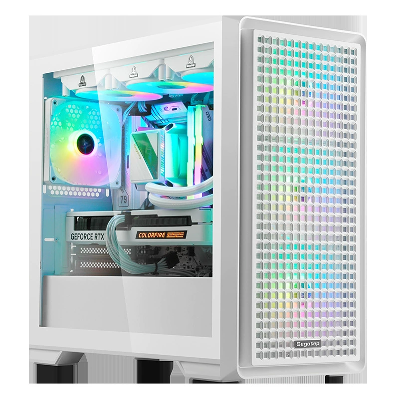 Корпус компьютера Xingu Rubik's Cube 300 водяное охлаждение 360 белый MATX/ITX полный боковой проход охлаждения пылезащищенная плата