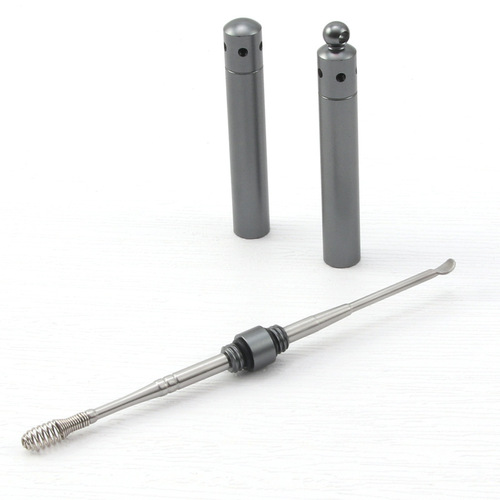 Stainless steel double-headed ear scoop portable storage ear scoop spring spiral ear cleaner ear picking tool ear picker
