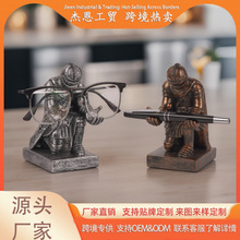 跨境专供树脂摆件太阳眼镜座收纳支架笔架佩剑骑士墨镜展示架办公