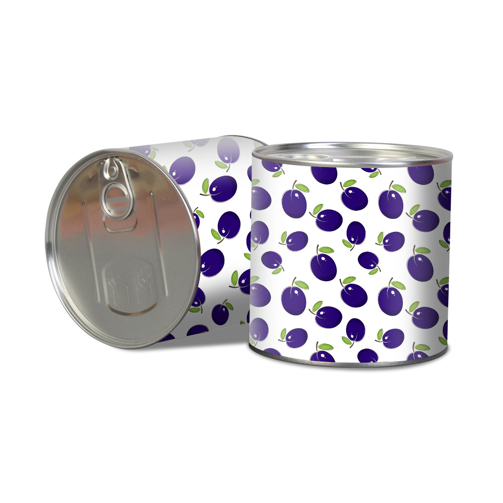 圆柱型花茶糖果铁罐 密封伴手礼喜糖盒 干果茶叶便携铁罐可印logo