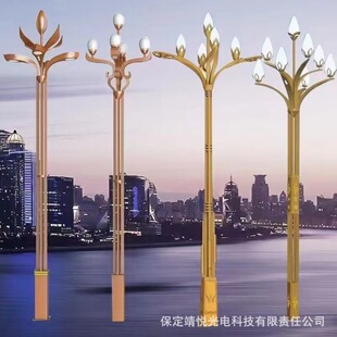 Chinese Lantern Magnolia Lamp 6.9m Fire 5 Fire 8.9m 10m Outdoor Magnolia Lamp Chinese Street Lamp Landscape Lamp Customization