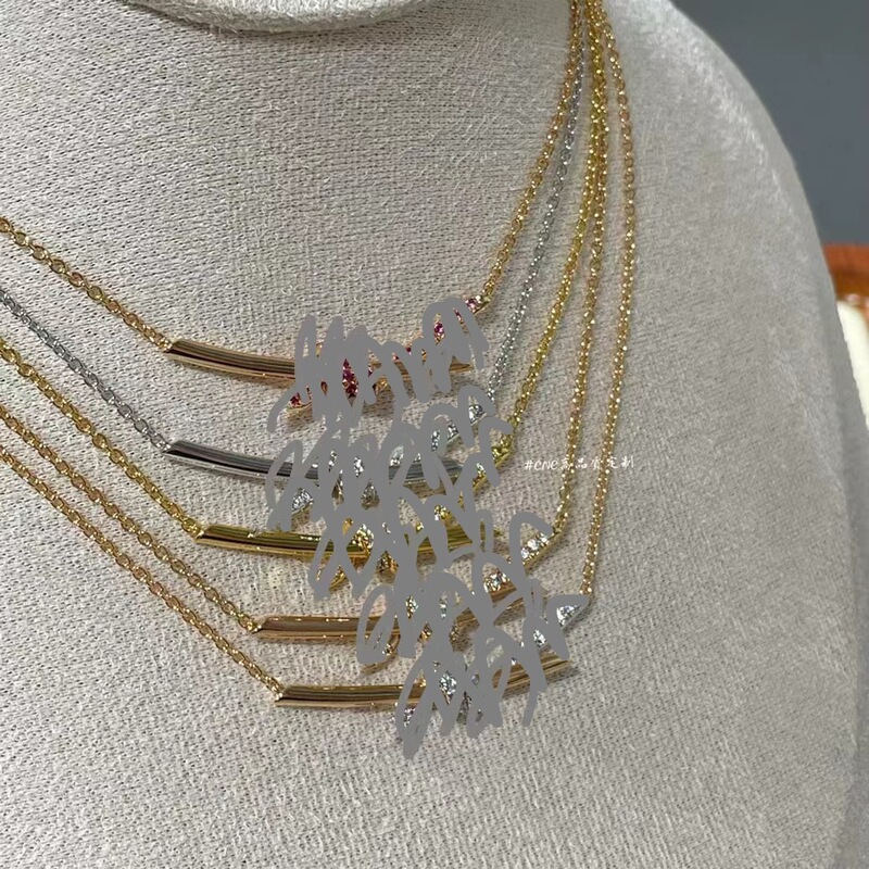 Tijia T-Knot Twisted Necklace with Bowknot, Diamond-Studded Half-Diamond Full-Diamond Choker, Versatile Rose Gold Clavicle Chain Jewelry Tijia T-Knot Twisted Necklace with Bowknot, Diamond-Studded Half-Diamond Full-Diamond Choker, Versatile Rose Gold Clavicle Chain Jewelry