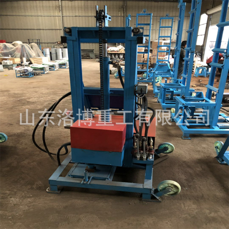 柴油液压升降打井机 勘测取芯钻井机  折叠打井机