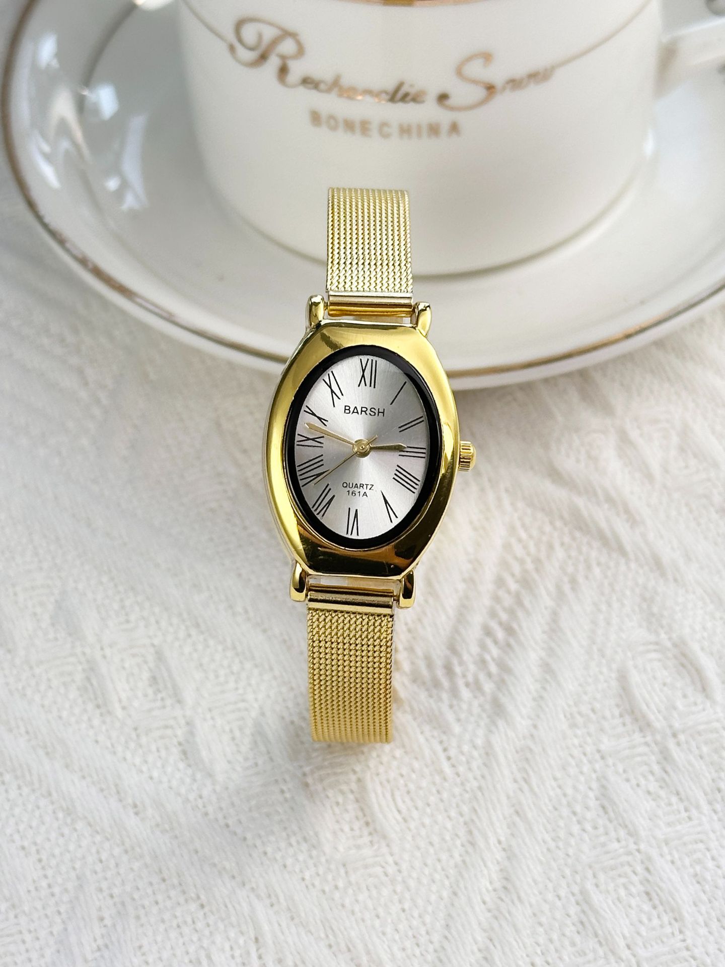 85g Weight Ordinary Glass Mirror Material Alloy Strap Material Watch Classification Pointer, Number Display Type Concealed Buckle Buckle Style Oval Dial Shape Weekend, Learning, Daily Occasion Quartz Movement Geometric Pattern All Seasons Season Women's Gender Casual, Modern Style Style Casual Modern Style Geometric Concealed Buckle Quartz Watch 7