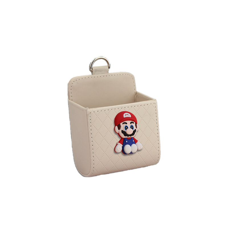 Bolsa de almacenamiento de salida de aire del automóvil bolsas de colgar de teléfonos móviles creativas Mary caja de almacenamiento de artículos para colgar almacenamiento