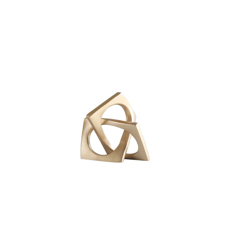 創意的な金色の樹脂工芸品の新しい家の酒場のデスクトップの装飾品の家庭の客間の装飾品の高級感