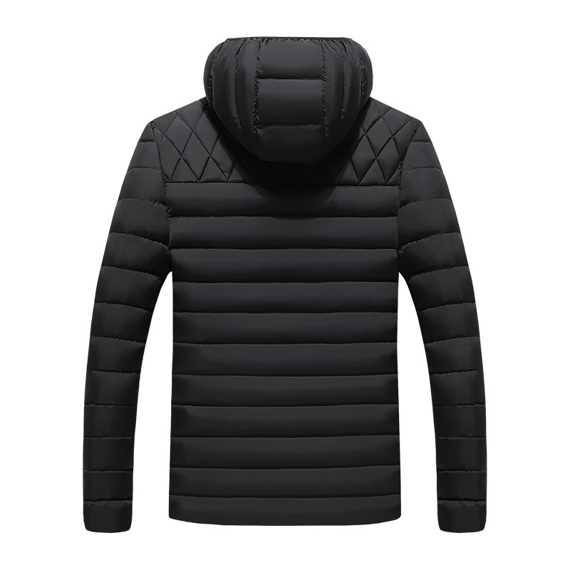 2021 Comercio exterior transfronterizo Abrigo acolchado de algodón para hombres corto cálido Chaqueta acolchada de algodón para hombres con capucha moda casual Abrigo acolchado de algodón Comercio exterior