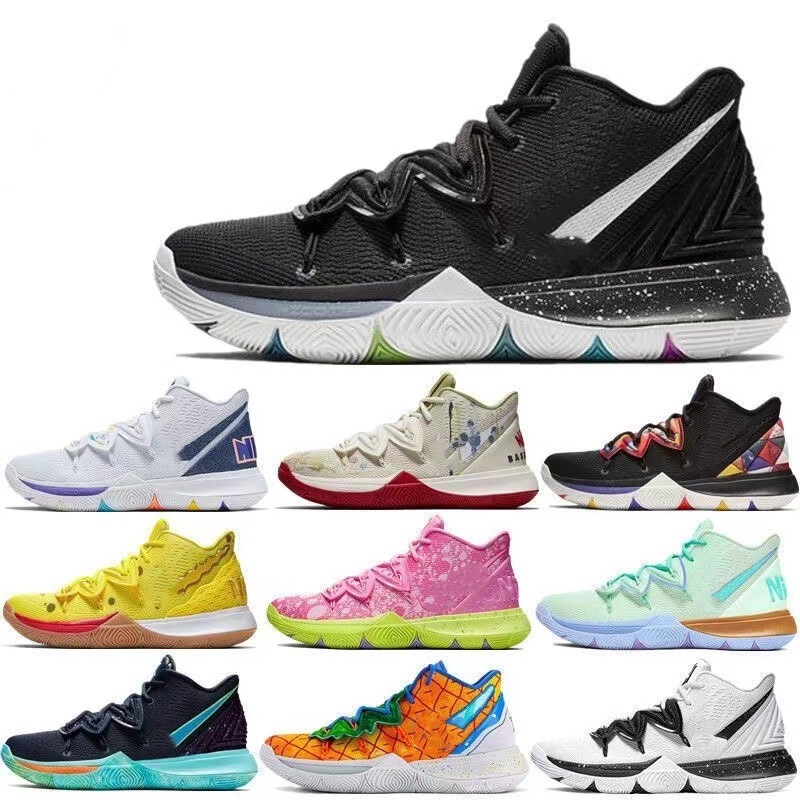 Kyrie 5 Spongebob Basketball Shoes, Smiley Face Air Cushion Men's and Women's Basketball Shoes, Recruiting Agents for Dropshipping