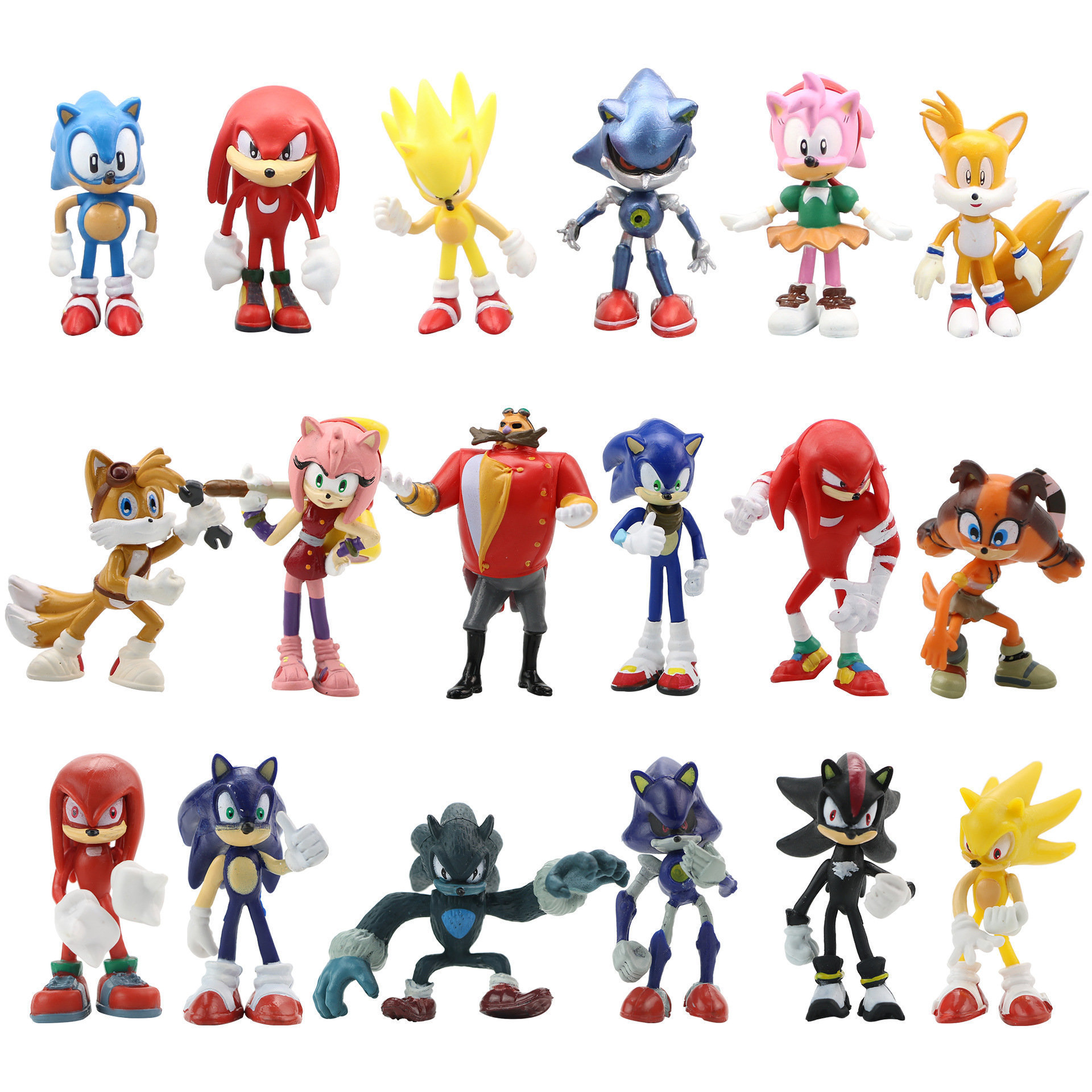 Ratas voladoras de 1-3 generaciones 6 Sonic Cross-border SuperSonic Mouse psp Game Doll Modelo de figura Muñeca de coche