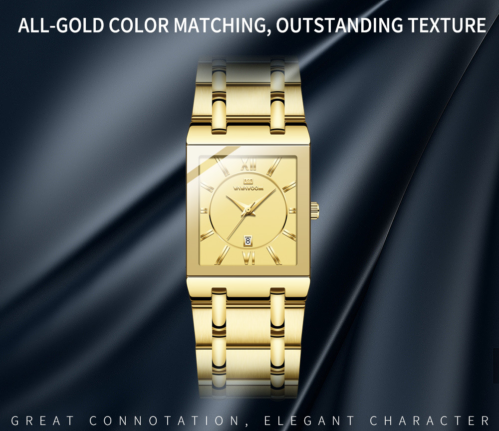 145g Weight Tempered Glass Mirror Material Stainless Steel Strap Material Watch Classification Number Display Type Double Side Snaps Buckle Style Square Dial Shape Daily Occasion Quartz Movement Geometric Pattern Men's Gender Business Style Business Geometric Double Side Snaps Quartz Men's Watches 6