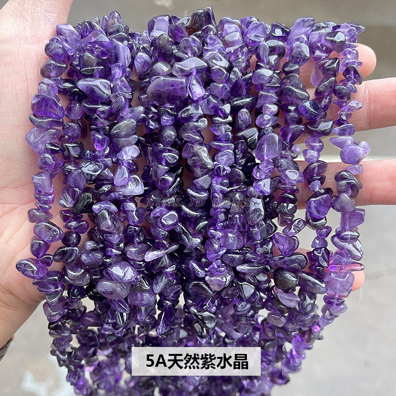 結晶典ジュエリー5-8mm水晶瑪瑙砂利diyアクセサリーアクセサリー穴があります。|undefined