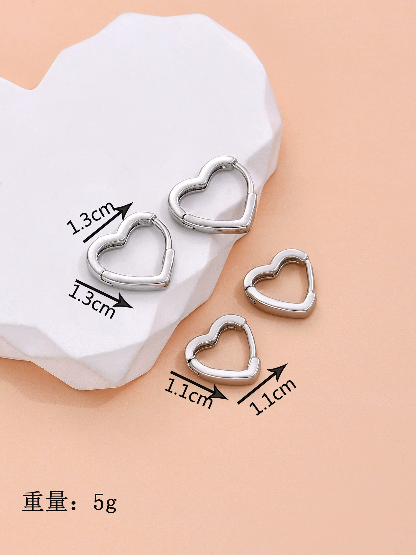 Fashionable universal set, earrings, simple and elegant design