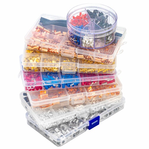 Cross-border insulation bare end connector set full copper aluminum SCUTOT sleeve terminal connector opening nose