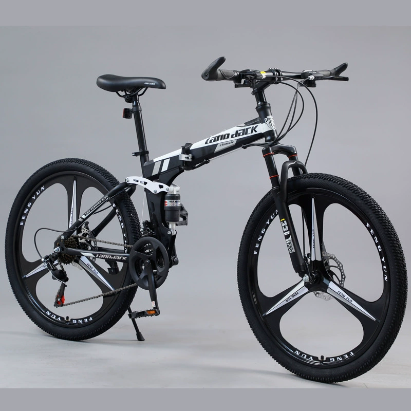 Shock-absorbing folding mountain mountain bike
