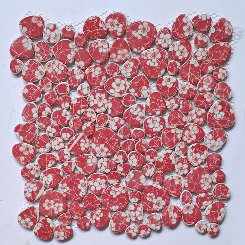 陶磁器モザイク玉石青花磁器片自由石タイル屋外装飾壁タイル破片ジグソーパズル|undefined