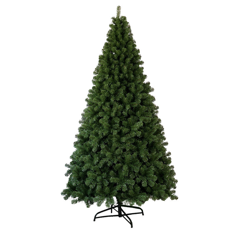 Decoración navideña transfronteriza Lujo cifrado luminoso automático árbol desnudo PVC automático grande decoración de árbol de Navidad en stock