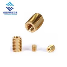 305型自攻螺套M3*6带安全槽的自攻镶嵌件 螺纹护套 牙套