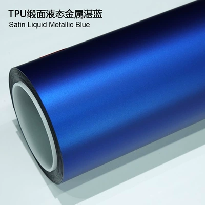 Auto Color Change Film – Wrap High Stain Resistance Self-Healing - tpu-satin-liquid-metal-azure-1524m15m