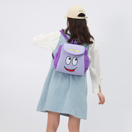 美国动画爱探险的朵拉双肩包Dora地图小背包小学初中高中大学书包