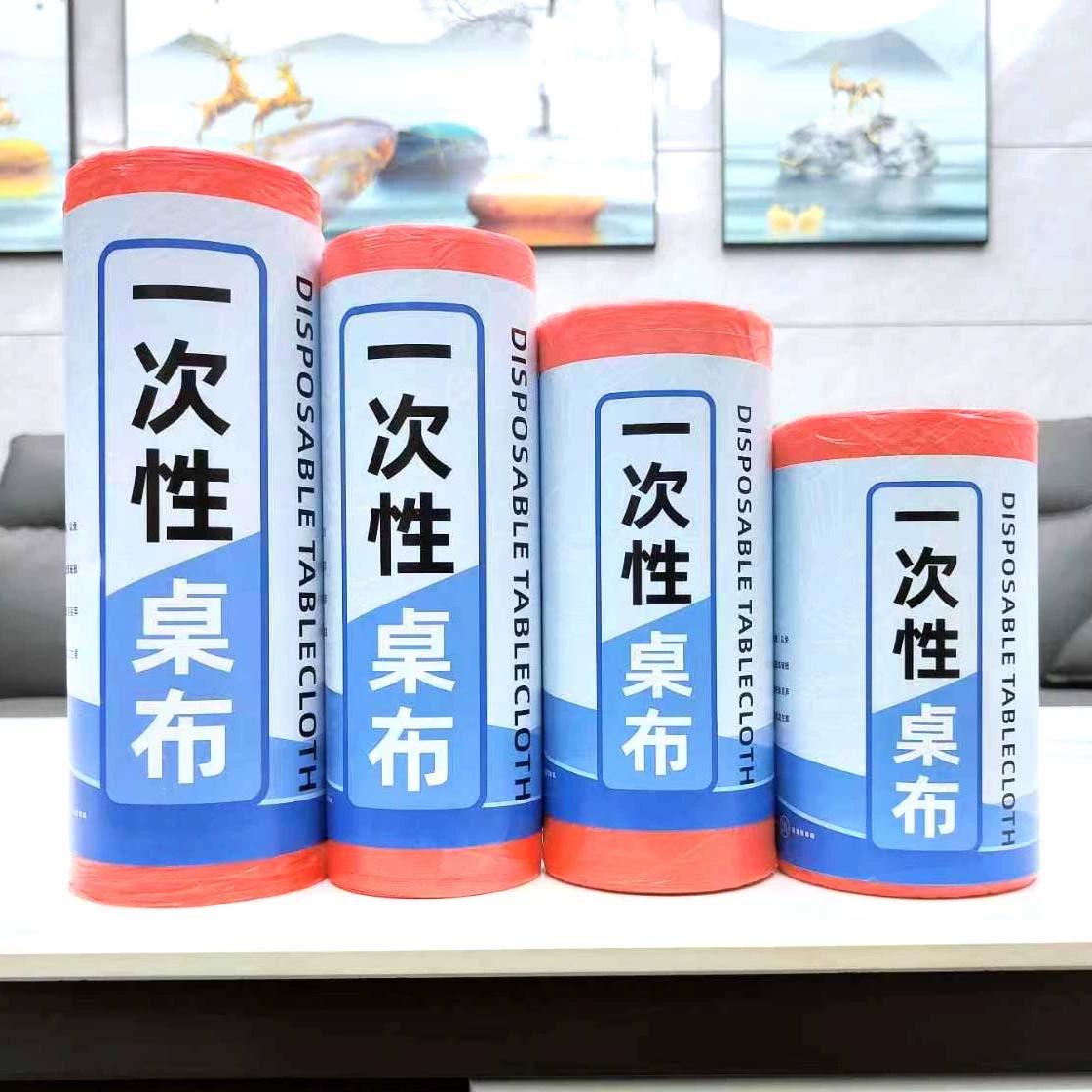 Утолщенная одноразовая скатерть, пластиковая водонепроницаемая и маслостойкая банкетная свадебная красная скатерть, прямоугольная круглая скатерть