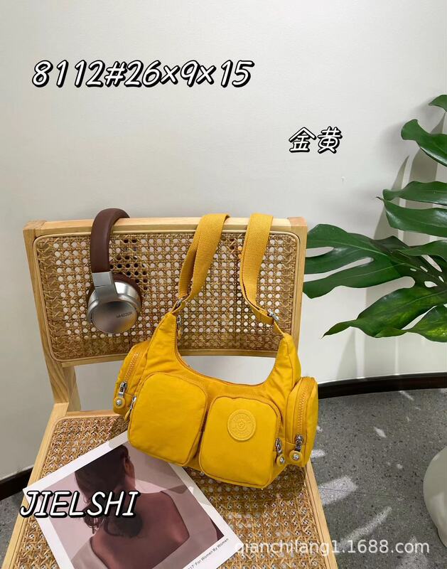2025捷朗仕新款小众设计款尼龙布包 时尚百搭工装风单肩斜斜挎包|undefined